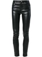 Saint Laurent Leather Trousers - Black