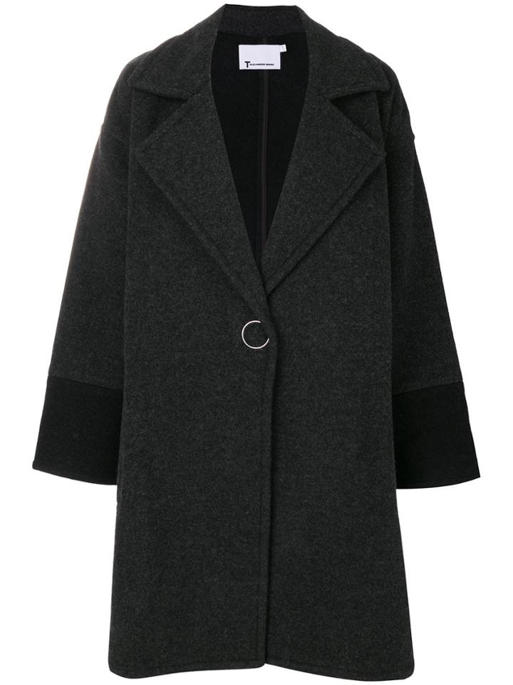 T By Alexander Wang Hoop Detail Coat - Black