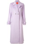 Manning Cartell Classic Single Breasted Coat - Purple