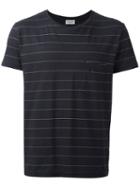 Saint Laurent Striped T-shirt, Men's, Size: Xl, Black, Cotton/linen/flax/polyester