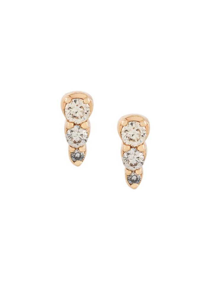 Astley Clarke Mini 'interstellar' Diamond Stud Earrings - Metallic