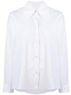 Mm6 Maison Margiela Oversized Collar Shirt - White