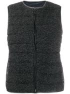 Fabiana Filippi Quilted Fitted Gilet - Grey