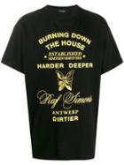 Raf Simons Oversized Printed T-shirt - Black