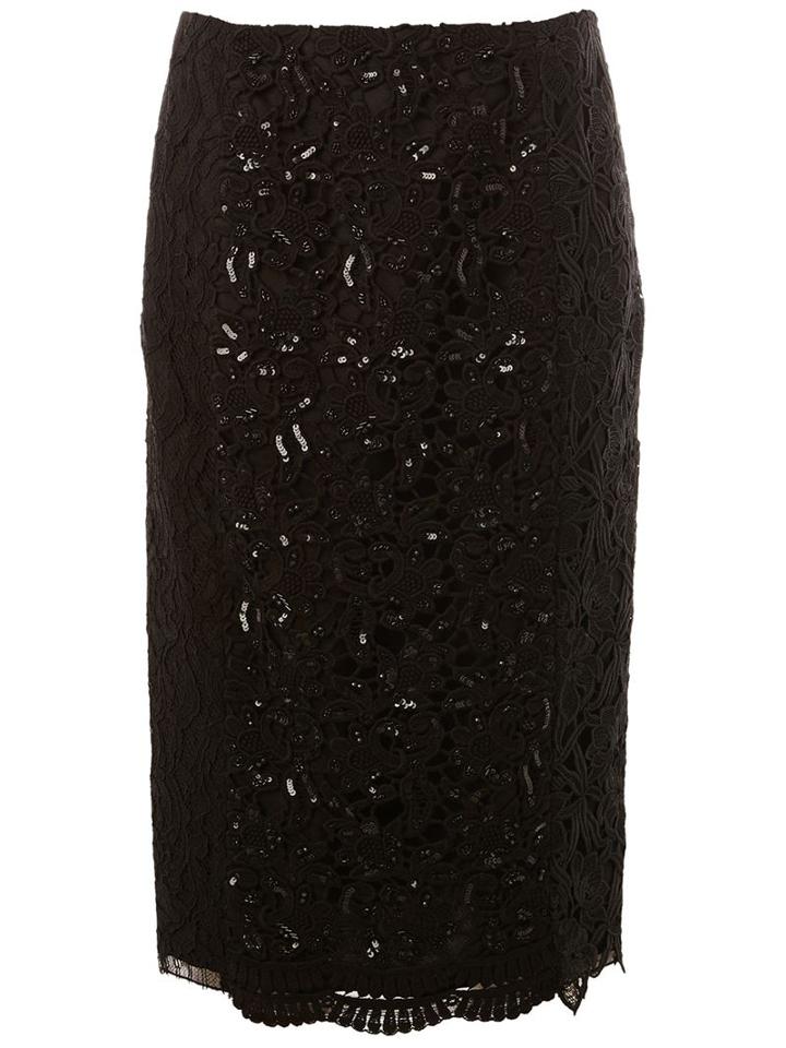 Oscar De La Renta Embroidered Skirt