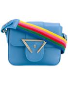 Sara Battaglia - Camera Shoulder Bag - Women - Calf Leather - One Size, Blue, Calf Leather