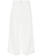 Rejina Pyo High-waisted Cropped Trousers - White