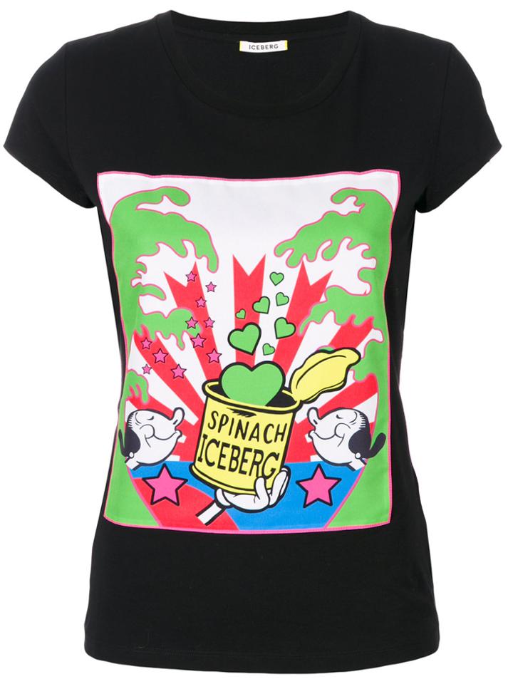 Iceberg Olivia Spinach T-shirt - Black