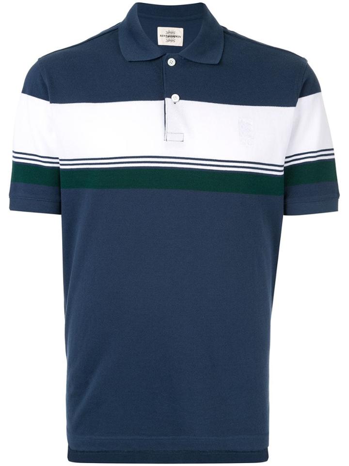 Kent & Curwen Stripe Polo Shirt - Blue