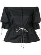 Christian Pellizzari Strapless Shirt - Black