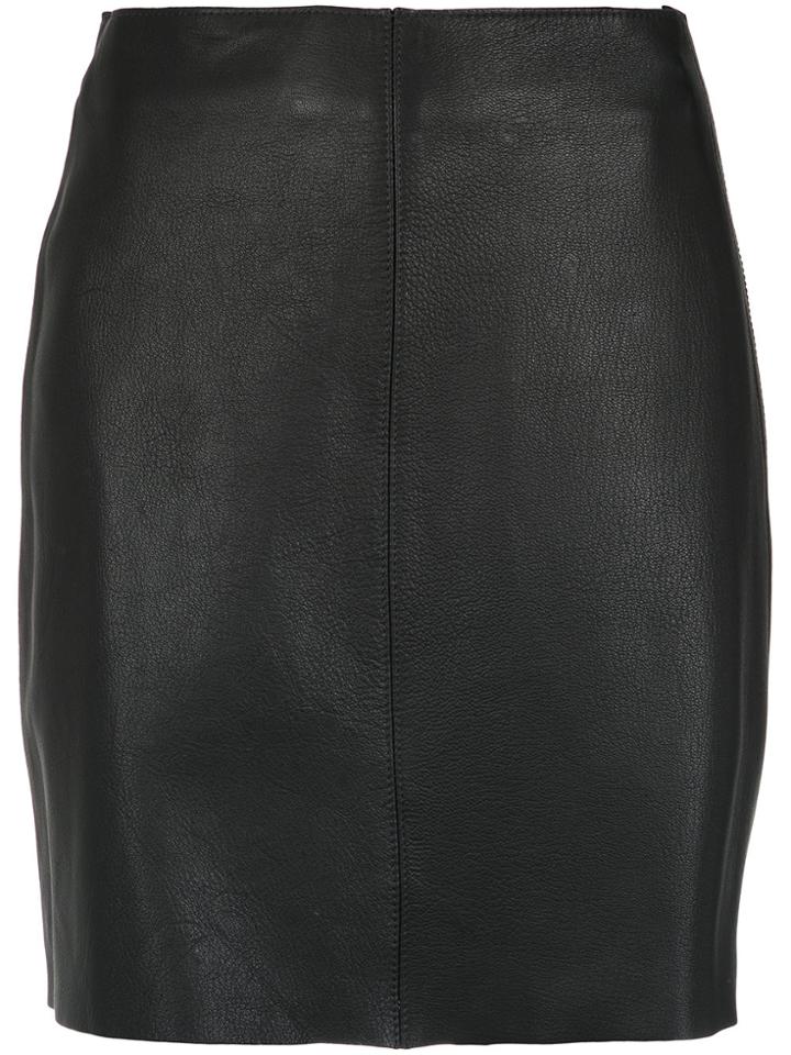 Nk Leather Skirt - Black
