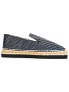 Paloma Barceló Woven Enrique Espadrilles, Men's, Size: 44, Blue, Leather/rubber