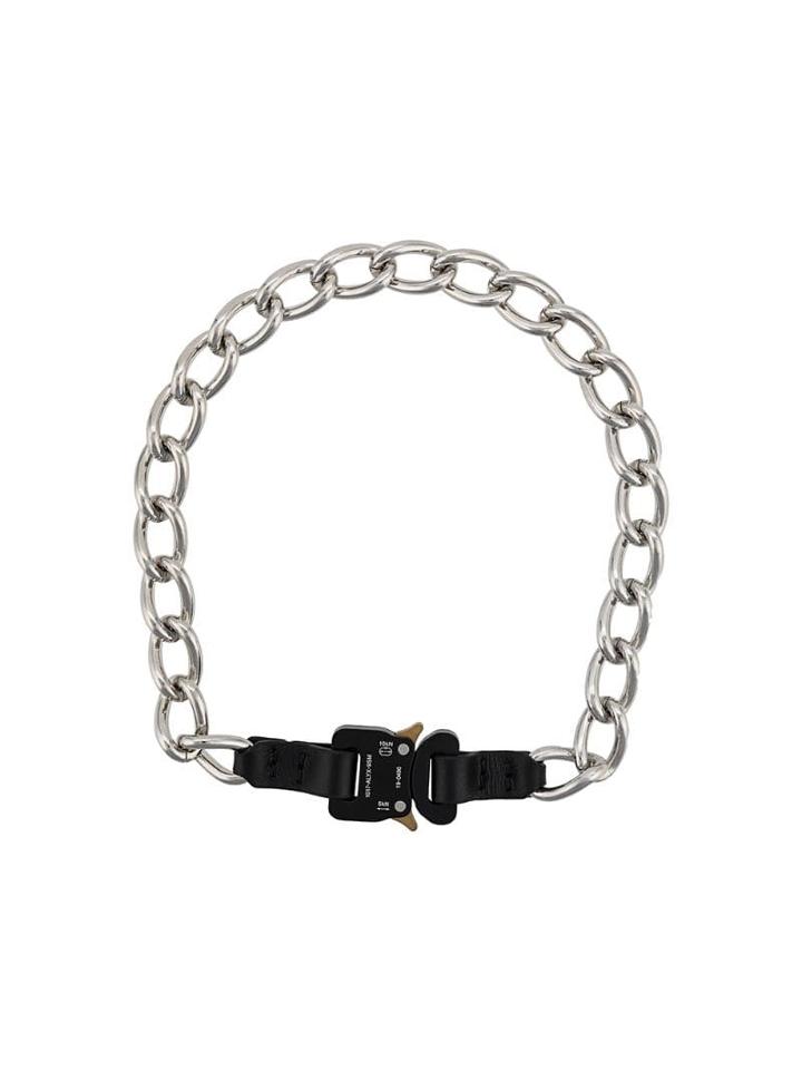 1017 Alyx 9sm Buckle Detail Chain Necklace - Black