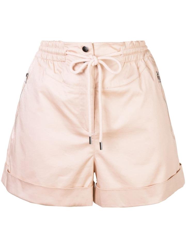 Robert Rodriguez Studio Harper High-waisted Shorts - Neutrals