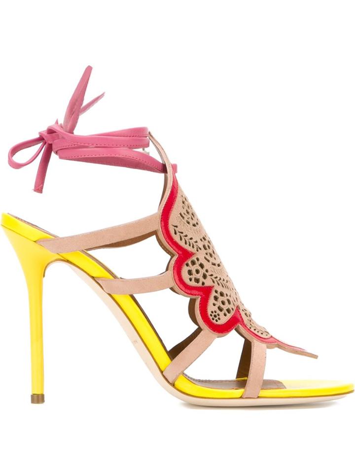 Malone Souliers 'eva 3' Strappy Laser Cut Sandals - Multicolour