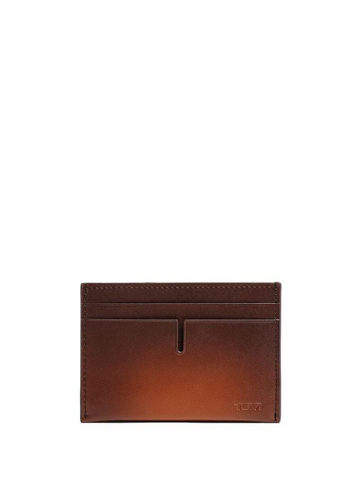 Tumi Burnished Card Case - Brown