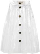 A.w.a.k.e. Transparent Skirt, Women's, Size: 36, White, Pvc