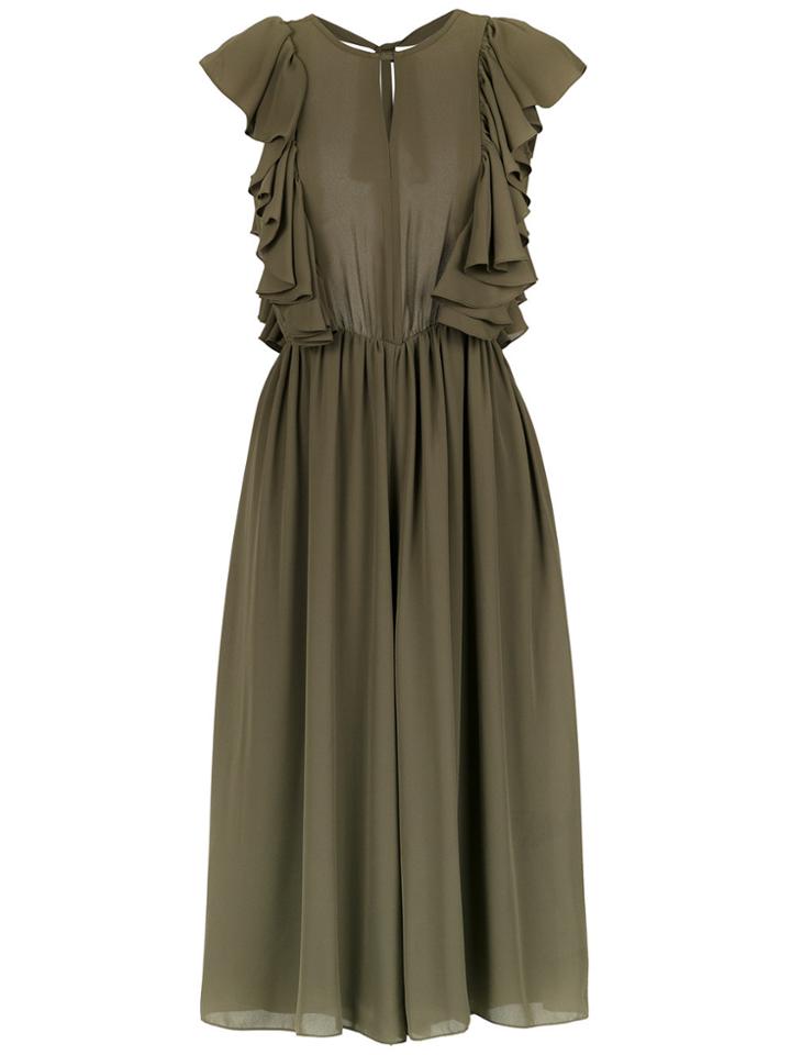 Olympiah Juli Cropped Jumpsuit - Green