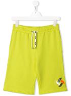 Msgm Kids Teen Elasticated-waist Shorts - Yellow