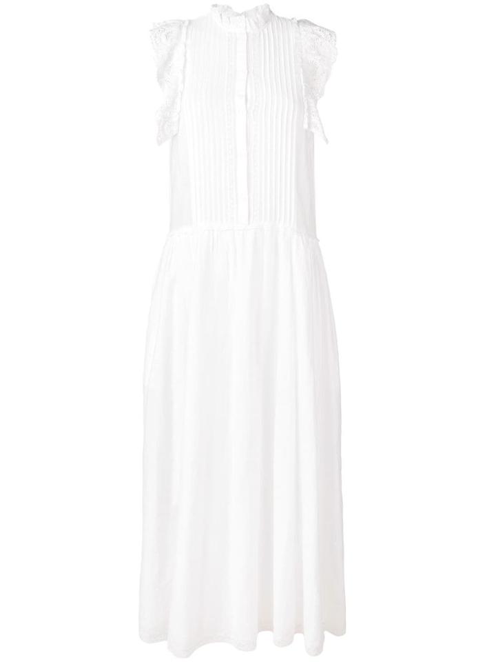 Zadig & Voltaire Pleated Long Dress - White
