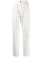 Alberta Ferretti High Waisted Jeans - White