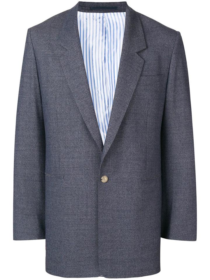 E. Tautz Single Breasted Jacket - Blue