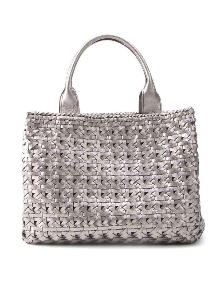 Serpui Woven Tote Bag, Women's, Grey