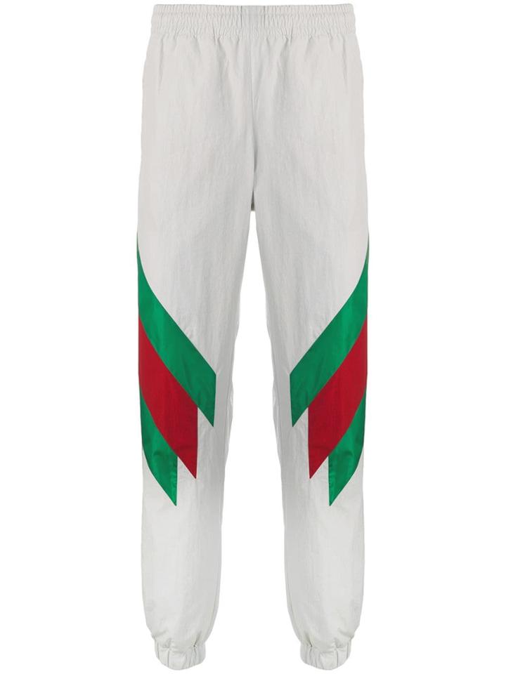 Gucci Stripe Detail Track Pants - Grey