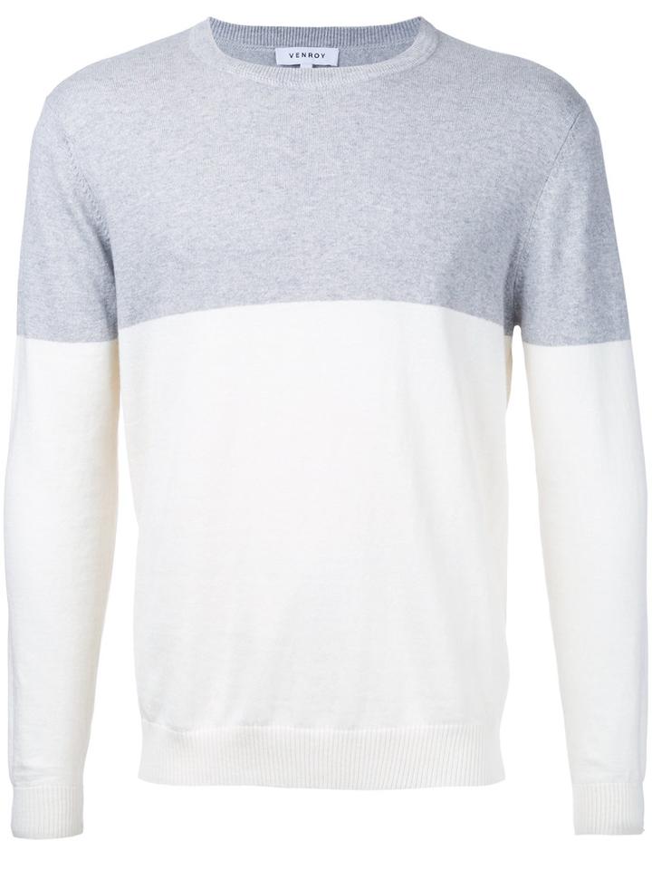 Venroy - Crewneck Jumper - Men - Cotton/cashmere - Xl, Grey, Cotton/cashmere