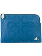 Vivienne Westwood Red Label Zipped Rectangular Clutch, Women's, Blue