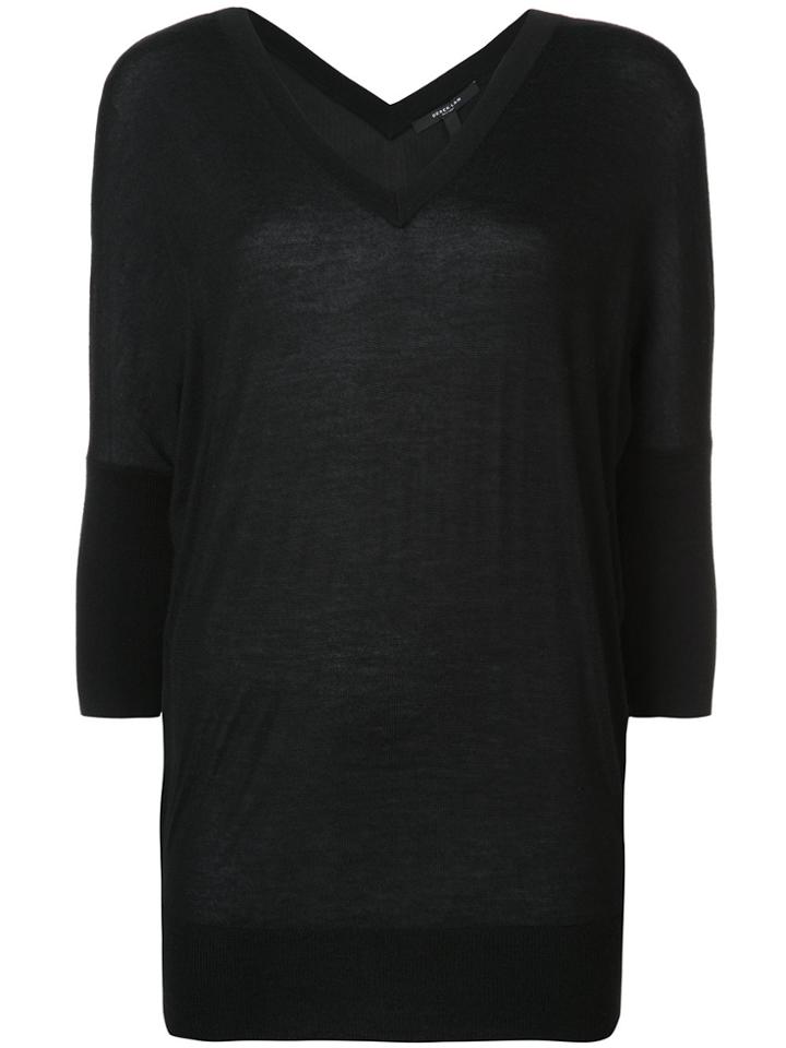 Derek Lam Mara Batwing Sweater - Black