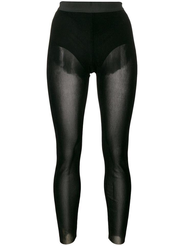 Pinko Sheer Briefed Leggings - Black
