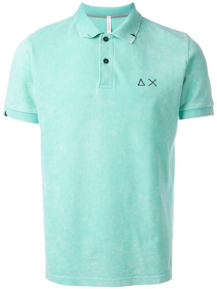Sun 68 Monochromatic 'super Vintage' Polo Shirt