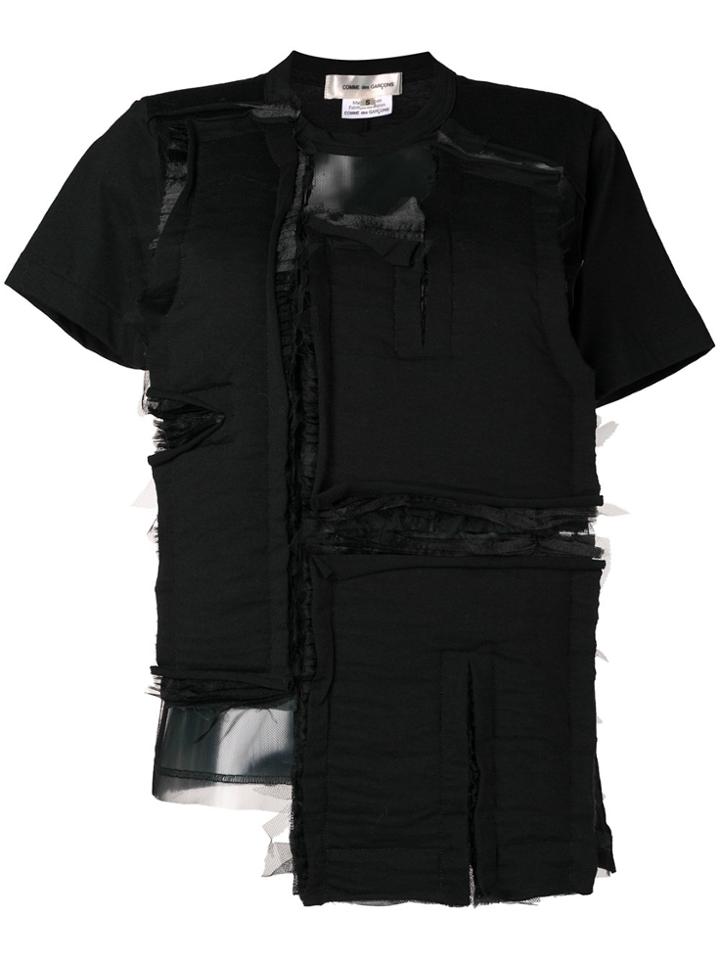 Comme Des Garçons Deconstructed Panel Top - Black