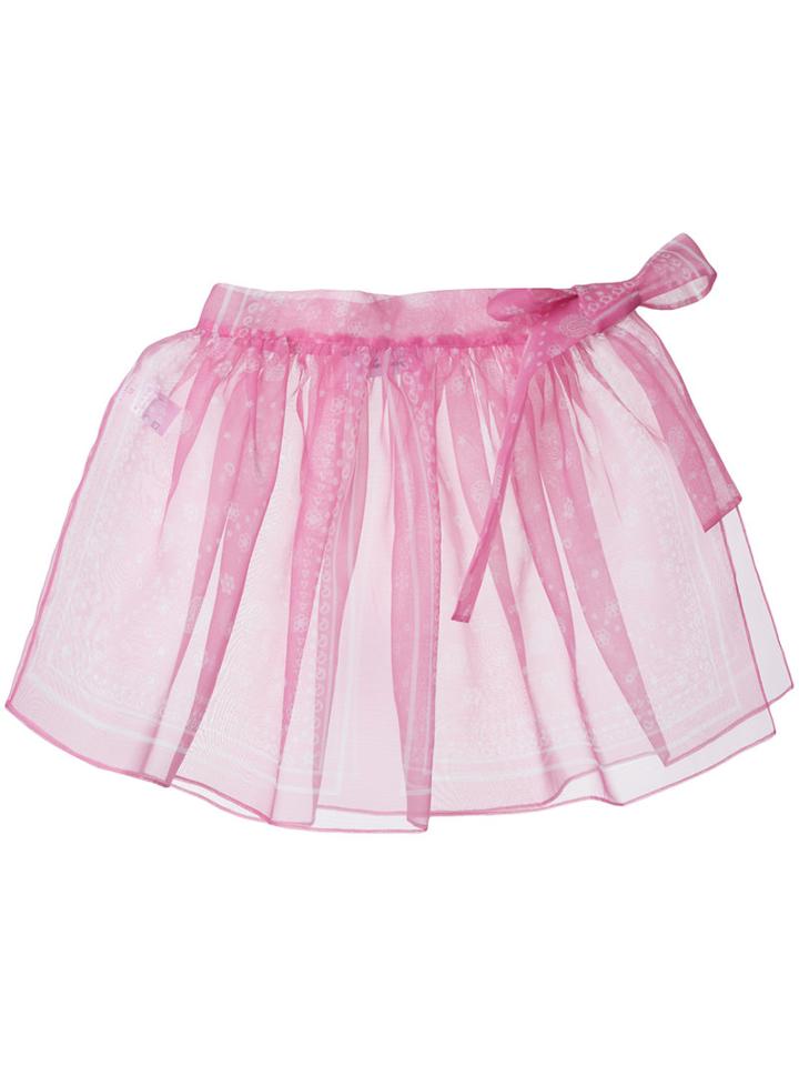 Fleamadonna Paisley-print Mini Skirt, Women's, Size: Medium, Pink/purple, Polyester