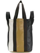 Marni Striped Duffle Tote - Black