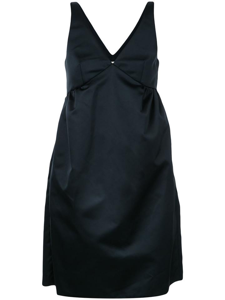 Rochas - Flared Sleeveless Dress - Women - Silk/polyester - 42, Black, Silk/polyester