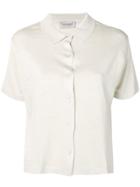 John Smedley Lilah Buttoned Top - Neutrals