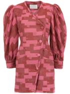 Lilly Sarti Jacquard Fleur Dress - Red