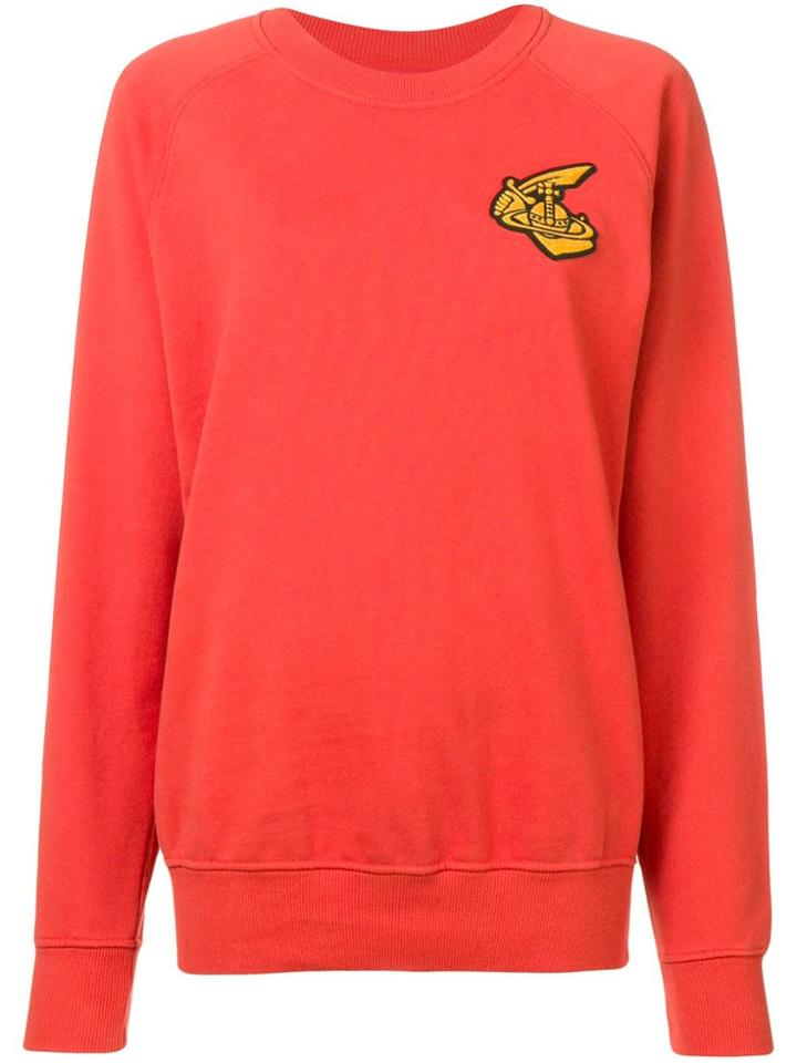 Vivienne Westwood Anglomania Logo Patch Jumper - Red