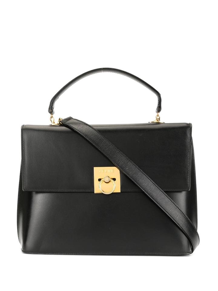 Céline Vintage Logo 2way Bag - Black