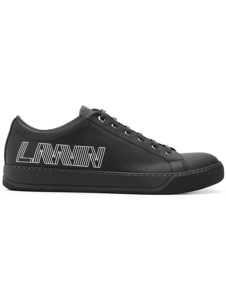 Lanvin Low-top Logo Sneakers - Black