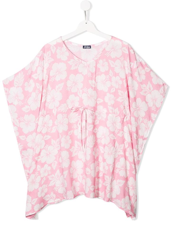Mc2 Saint Barth Kids Floral Print Dress - White