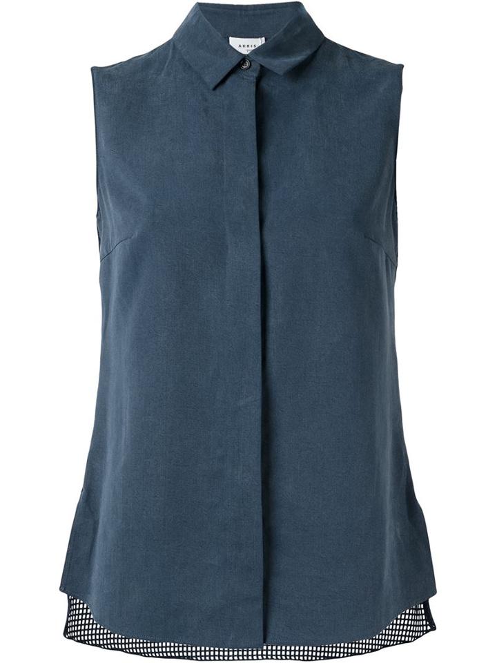 Akris Mesh Back Sleeveless Shirt