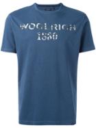 Woolrich Logo Print T-shirt, Men's, Size: Xl, Blue, Cotton