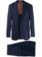 Brunello Cucinelli Two-piece Striped Suit - Blue