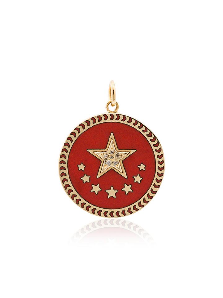 Foundrae Petite Champleve Crossed Arrows Charm - Metallic