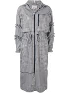 3.1 Phillip Lim Long Gingham Parka - Black