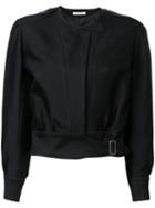 Bianca Spender Belted Cropped Jacket, Women's, Size: 6, Black, Cotton