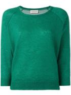 Moncler Pull Over Jumper, Women's, Size: Medium, Green, Polyamide/polyester/mohair/wool